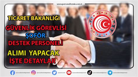 ticaret bakanligi personel